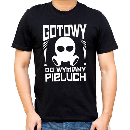 SKU M27 Tricou Moocha New Dad „Ready to Change Diapers”, negru