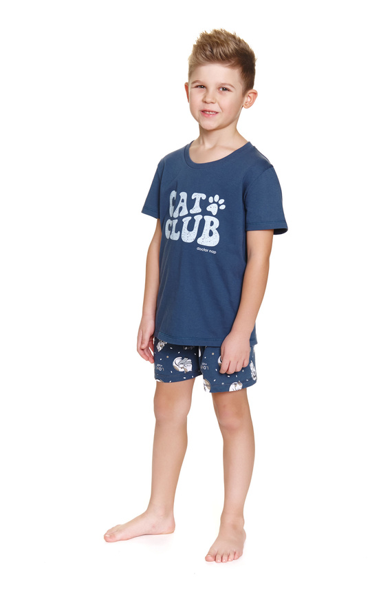 7205 "Cat club" Pijamale pentru copii unisex Doctor Nap - albastru intens