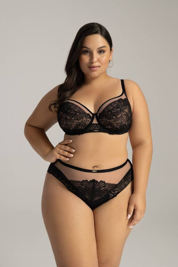 Sutien cu burete semi-umflat 2145 Ava, negru