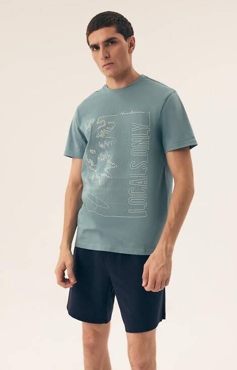 42598 Pijamale pentru bărbați Surf Core Henderson - verde