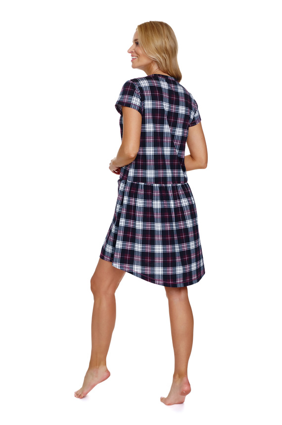 9444 Cămașă de noapte de maternitate și alăptare Doctor Nap - visiniu