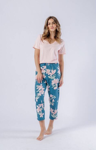 1577 Pijama dama Celeste Leveza - roz somon