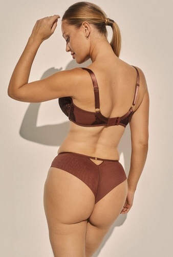 B-1136/2 Praline Chiloți brazilieni de damă Kinga - maro