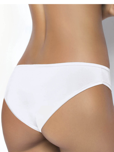 1555 Chiloți Fantastic - fără cusături, microfibră, croială clasică Sielei alb