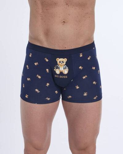 280/245 Boxer bărbați Tattoo Boss Cornette, bleumarin