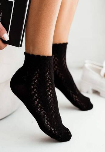 0989-001 Ciorapi dama ajurati Milena - negri