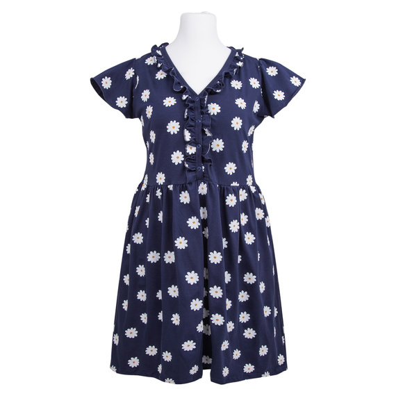 Cămașă de noapte de maternitate Linda Eevi - bleumarin cu margarete