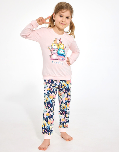 Pijamale pentru fete Cornette Kids Girl 594/210 Friendship 100% bumbac