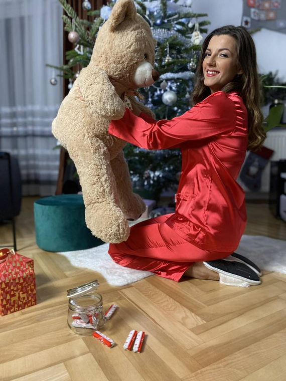 934 Classic Forex pijama pentru femei - roșu