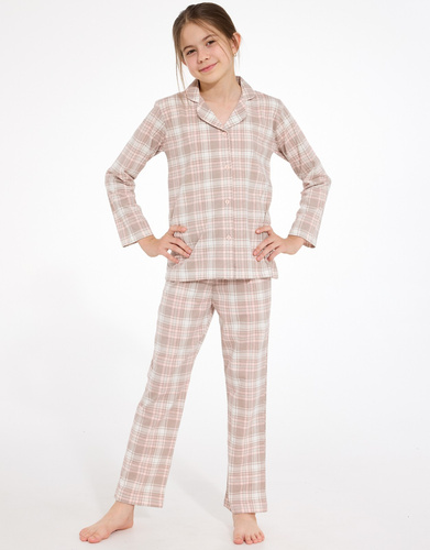Pijamale pentru fete Cornette 972/211, 973/211 Giorgia 2, 100% bumbac, cu nasturi