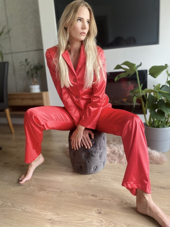 934 Classic Forex pijama pentru femei - roșu