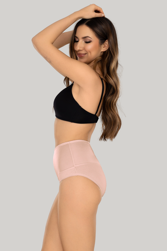 Iga Mitex Chiloți roz modelatori cu talie înaltă, efect de subțiere și modelare a abdomenului