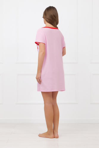 Cămașă de noapte Sabrina Italian Fashion 100% bumbac – mânecă scurtă, inimă