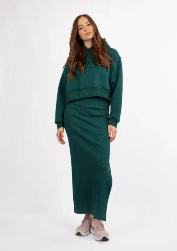 DK-K-P7 Rochie din bumbac DKaren - verde