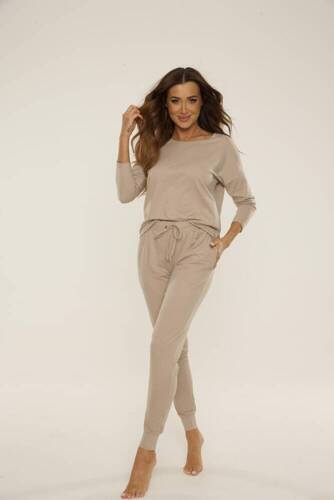 555 Paula Pijama pentru femei De Lafense - moka deschis