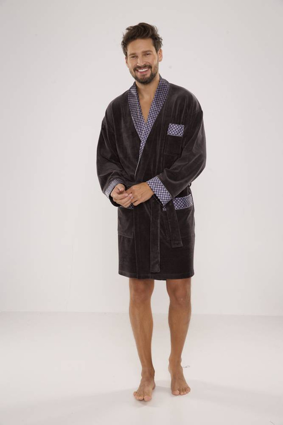 772 Bonjour halat de baie forex pentru bărbați - grafit