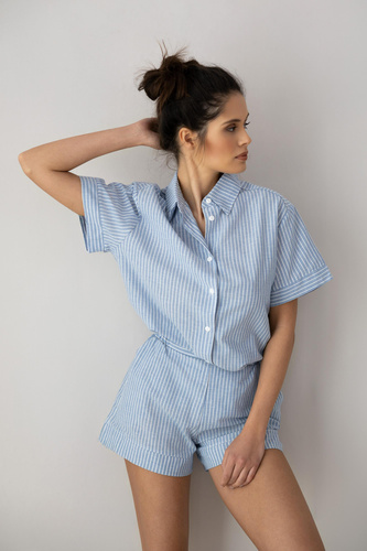 Pijamale Sensis Jany pentru femei - Albastru