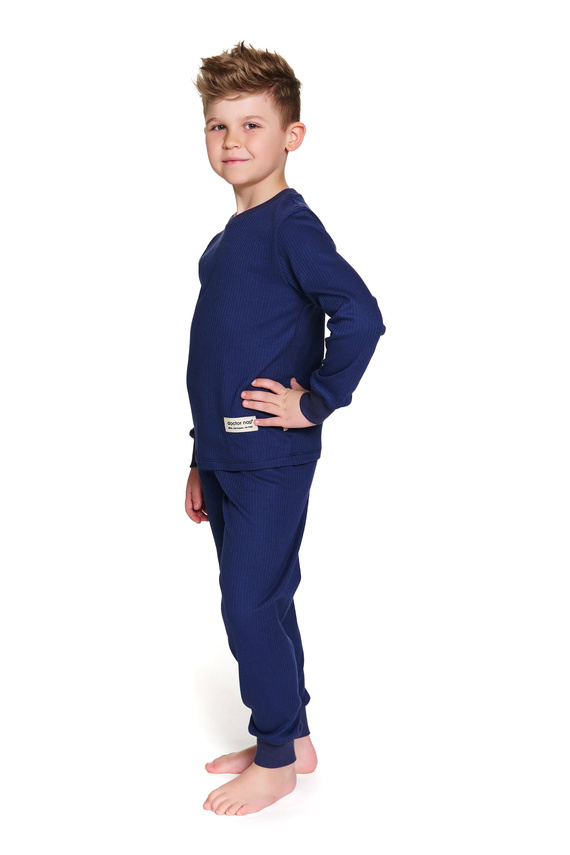 7351 Pijamale pentru copii din bumbac Doctor Nap - confort clasic - bleumarin
