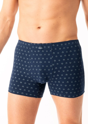 Boxer bărbați MXH 612 B25 Key, bleumarin - bumbac, confortabil, în cutie elegantă