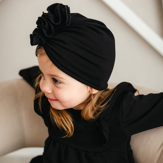 Simply Comfy turban negru 100% bumbac Eevi