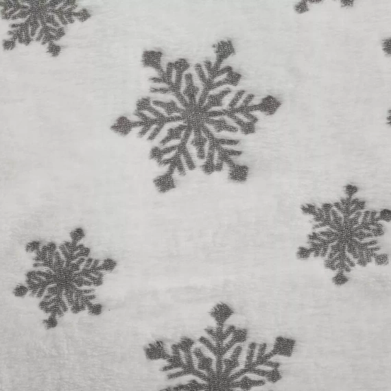 Pătură de Crăciun Blink cu stele Eurofirany, argintie