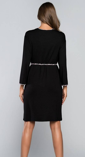 Eila Bis Halat de baie cu mânecă 3/4 Modă italiană - imprimeu leopard