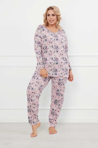 Toliana Pijama de damă cu mânecă lungă, pantaloni lungi Italian Fashion 