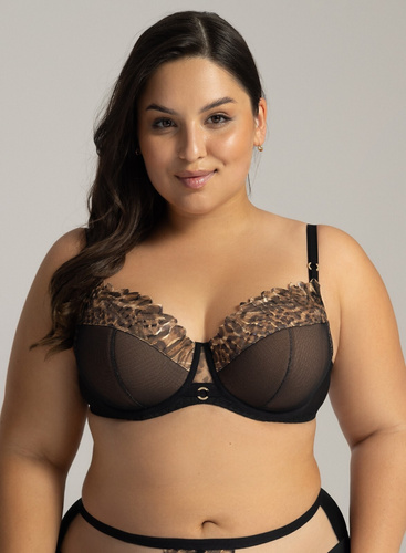 Sutien Maxi Ava cu semi-burete 2143 - Negru