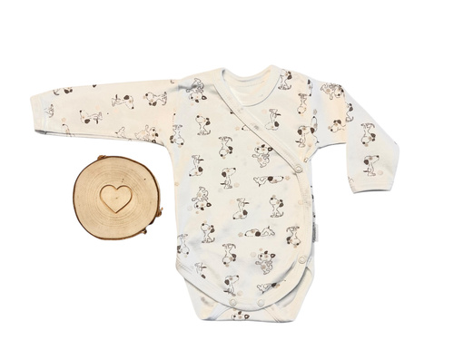 Body Wrap Mamatti cu mâneci lungi BD14926 – 100% bumbac | OEKO-TEX | În siguranță încă din primele zile