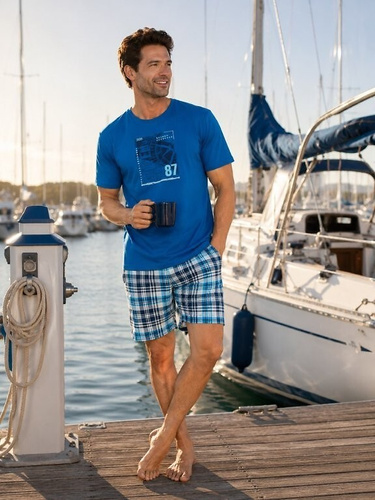 Pijamale bărbați Cornette 326/344 Compass 100% bumbac pantaloni scurți