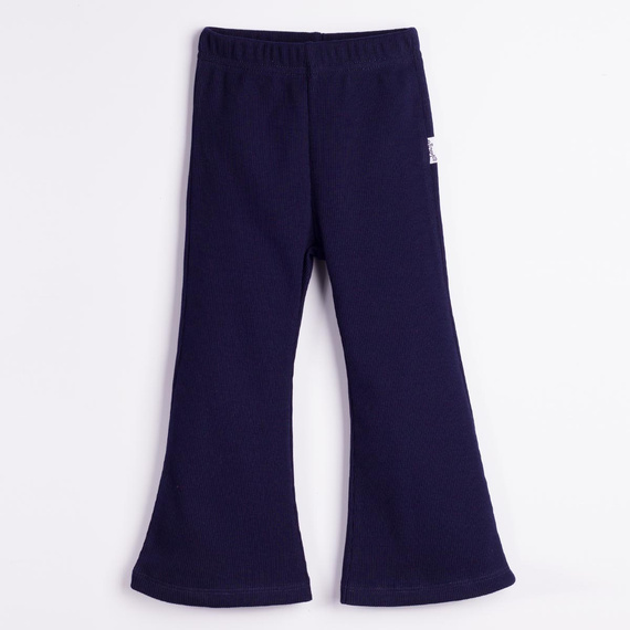 Nicol Tosia 225214 Pantaloni evazați pentru fete, cu dungi, bleumarin, bumbac