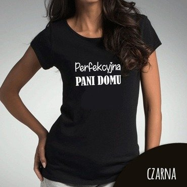 Bluzka damska "Perfekcyjna Pani Domu" Moocha czarny
