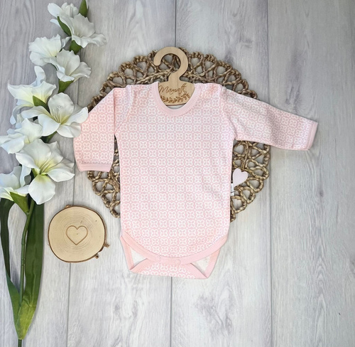 Body bebeluși Mamatti BD15926 bumbac mânecă lungă flori