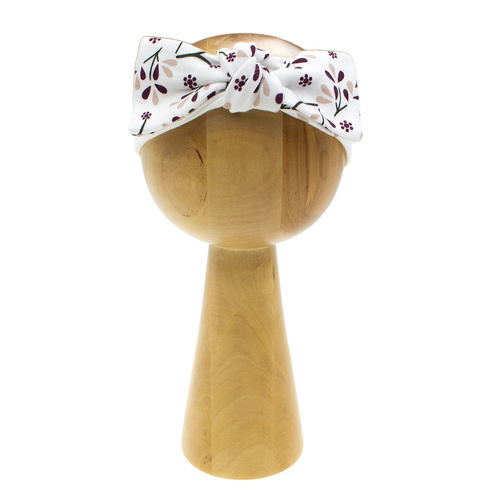 217065 Bentita din bumbac Alisa Nicol cu fundita - model floral