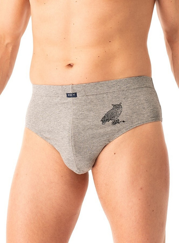 Slip bărbați MPP 703 B25 Key gri negru – bumbac, pachet de 2 într-o cutie, confort și stil