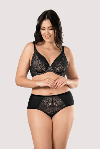 Desire BO50 Mefemi by Nipplex sutien soft bralette negru cu dantelă