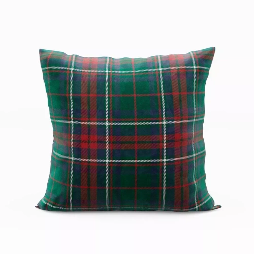 Față de pernă decorativă de Crăciun Marquiseta 002 – tartan verde