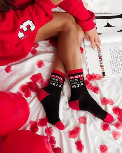 0200-076 Ciorapi dama Milena de Valentine's Day - negri