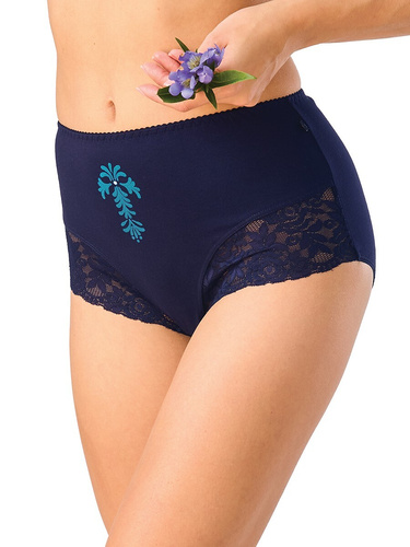 Chiloti damă Key LPF 501 B26 Maxi Bikini bumbac dantelă 2-pack