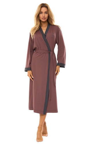 2505 L&L halat de baie lung dama - prune