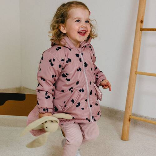 Geaca de iarna Dogs & Spots Eevi - roz