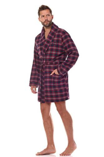 Halat de baie pentru bărbați 2470 Ben L&L - bleumarin