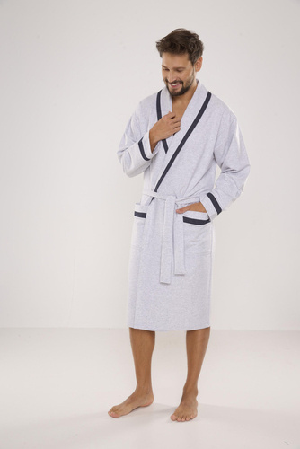 564 Halat pentru bărbați Bruno De Lafense - melange deschis