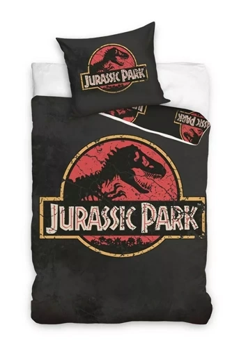Lenjerie de pat din bumbac Jurassic Park Dinosaur Carbotex