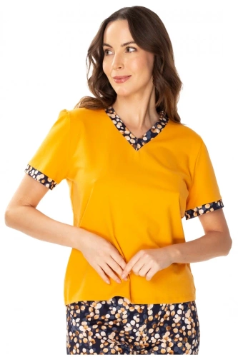 86672 Lucy Bluză de pijama pescăruş portocaliu