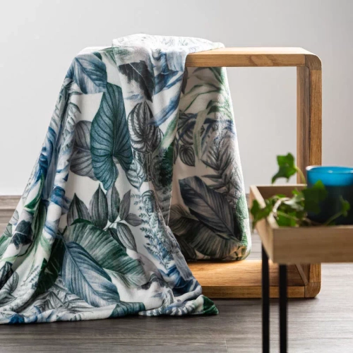 Cuvertura de pat Davos 2 Pătură lasă Eurofirany verde și argintiu