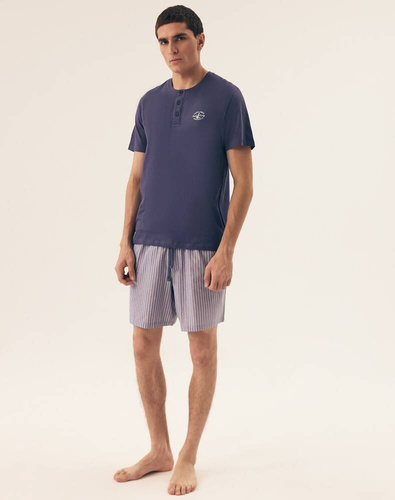 42789 Pijamale pentru bărbați Octave Henderson - bleumarin