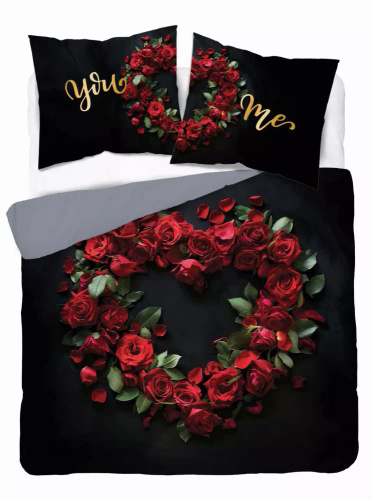 5287 A Holland Cotton Lenjerie de pat Tu și Eu Tu și Eu Detexpol negru