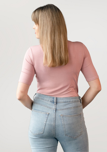 Bluză cu mâneci scurte Layla Babell - roz