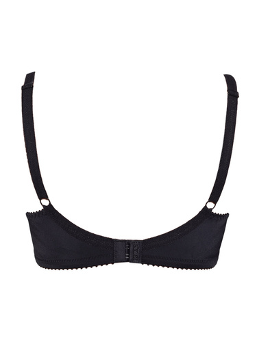 Donna 1962 Sutien moale cu sârmă din microfibră, bumbac, negru